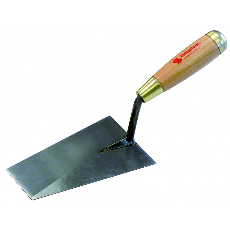 TRUELLE LISSEUSE BOUT CARRE SOUDEE 14CM MANCHE BOIS TALIAPLAST | 430900