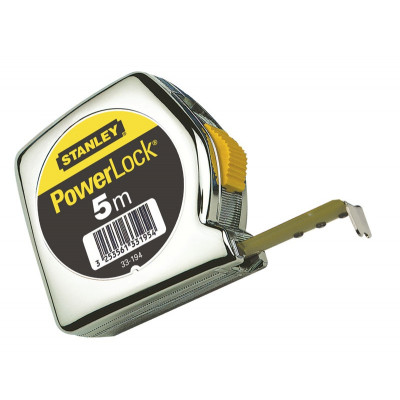 MÈTRE A RUBAN MESURE 3M X 12,7MM POWERLOCK CLASSIC ABS STANLEY 0-33-238