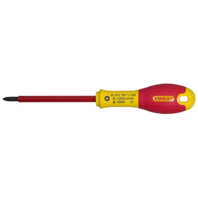 TOURNEVIS PHILLIPS ISOLE 1000V PH1X100MM FATMAX - STANLEY FRANCE | 0-65-415