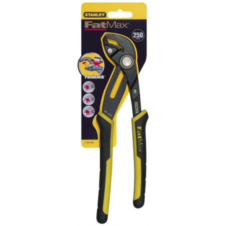 Pince multiprise Stanley Pince multiprise gainée PVC jaune 240 mm - 2-84-301 Pince multiprise Stanley Pince multiprise gainée PVC jaune 240 mm - 2-84-301