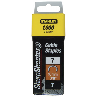 AGRAFES CAVALIERS 14MM TYPE 7 - BOITE DE 1000 PIÈCES STANLEY 1-CT109T