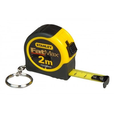 MÈTRE A RUBAN MESURE 2M PORTE-CLES  -  STANLEY FATMAX FMHT1-33856