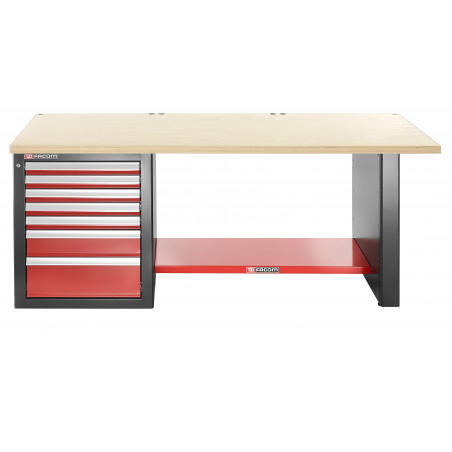 ETABLI D'ATELIER Charges lourdes + SERVANTE 2 M + 7 TIROIRS - FACOM | JLS2-2MW7DL
