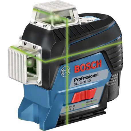Laser vert Bosch pro multifonctions GLL 3-80 CG + support BM 1 + coffret L-BOXX | 0601063T00