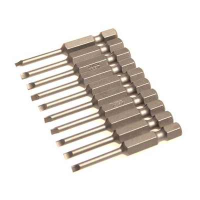 Makita P-06155 Embouts longs 50 mm Plats Hexa 1/4''