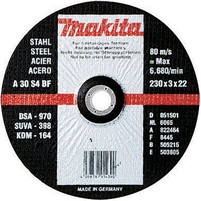 Makita A-85307 Disques à tronçonner métal pour meuleuses