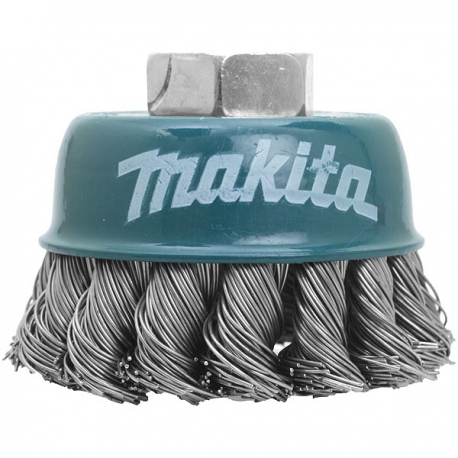 Makita D-24131 Brosse boisseau à fils acier torsadés pour meuleuses d'angle 115 à 150 mm