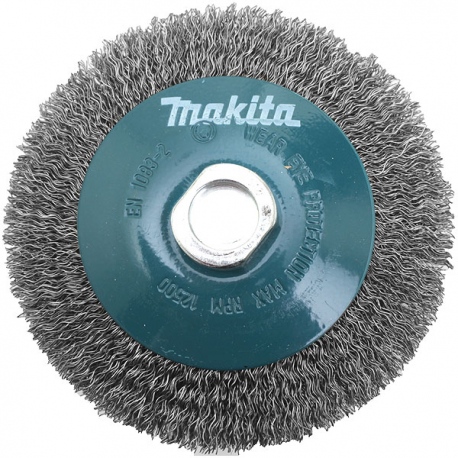 Makita D-39849 Brosse conique à fils acier ondulés pour meuleuses