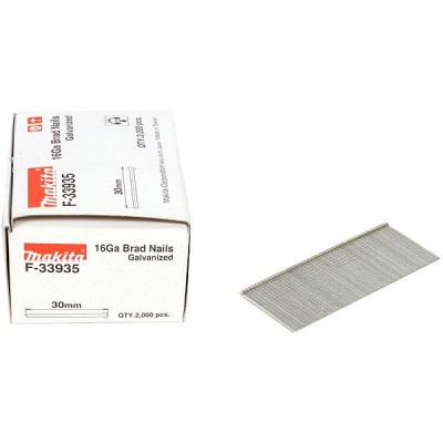 Makita F-33977 Clous brads T 16 Ga galvanisés, pour GF600