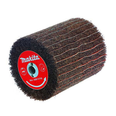 Makita P-18057 Brosses texture abrasive (FIBRES) et lamelles papier abrasif