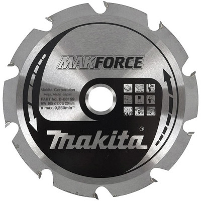 Makita B-08377 Lames carbures ''MakForce'', pour bois, pour scies circulaires