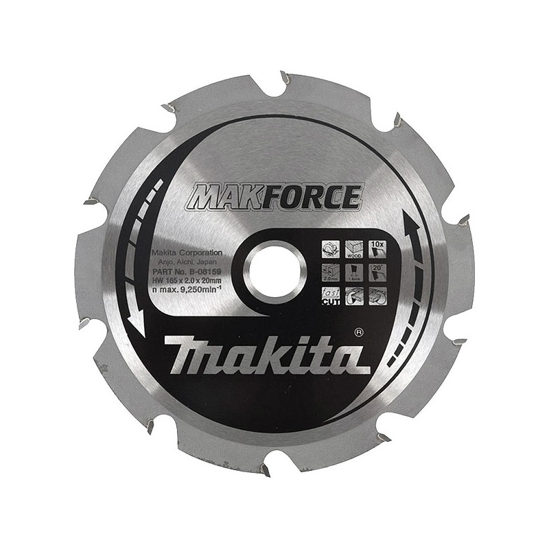 Makita B-08573 Lames carbures ''MakForce'', pour bois, pour scies circulaires