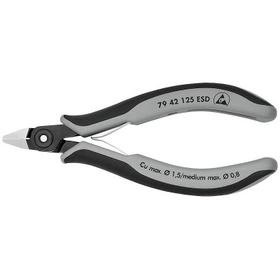 Pince coupante de côté pour l'électronique Knipex | 79 42 125 ESD