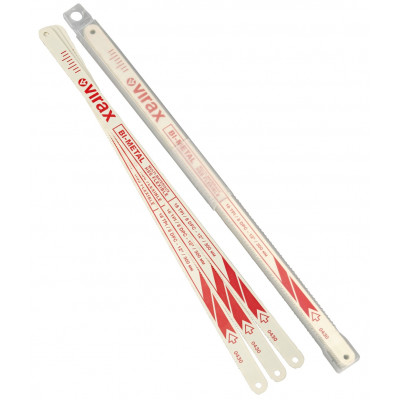 Pack 100 lames de scie main 12 dents/cm Virax | 043012