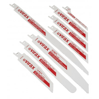 Pack 5 lames scie sabre 10 d/'' 200 mm Virax | 046011