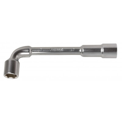 Clé à pipe débouchée CHROMEmat 6x6 pans, 12mm - KS Tools | 517.0412