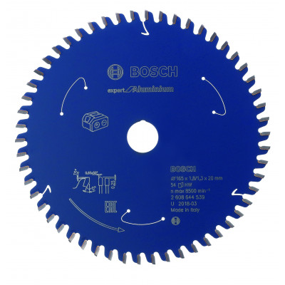Lame de scie circulaire Sans-fil Expert Alu 216x30x66T Bosch Professional | 2608644544