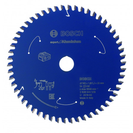 Lame de scie circulaire Sans-fil Expert Alu 216x30x66T Bosch Professional | 2608644544