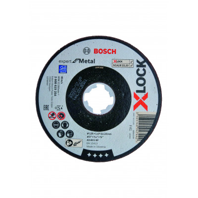 Disques à tronçonner X-LOCK 125 x 2,5 ACIER PLAT  Bosch Professional | 2608619255