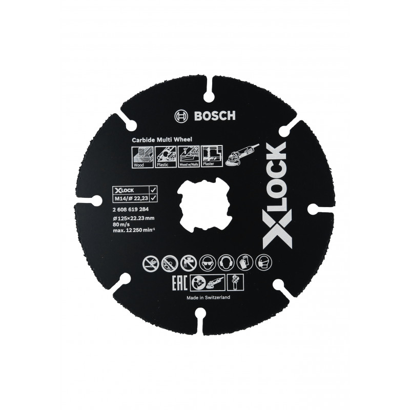 Disques à tronçonner X-LOCK carbure Speed fo multi - 125mm Bosch Professional | 2608619284