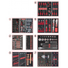 Servante ULTIMATE rouge 7 tiroirs équipée de 337 outils KS Tools | 809.7337