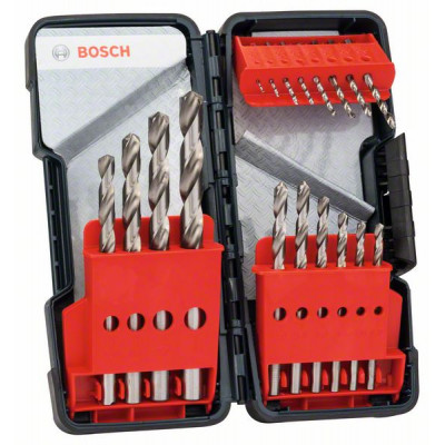 Forets à métaux HSS-R, 118°, boîtier rigide de 18 pièces Accessoire Bosch pro outillage 2608589294