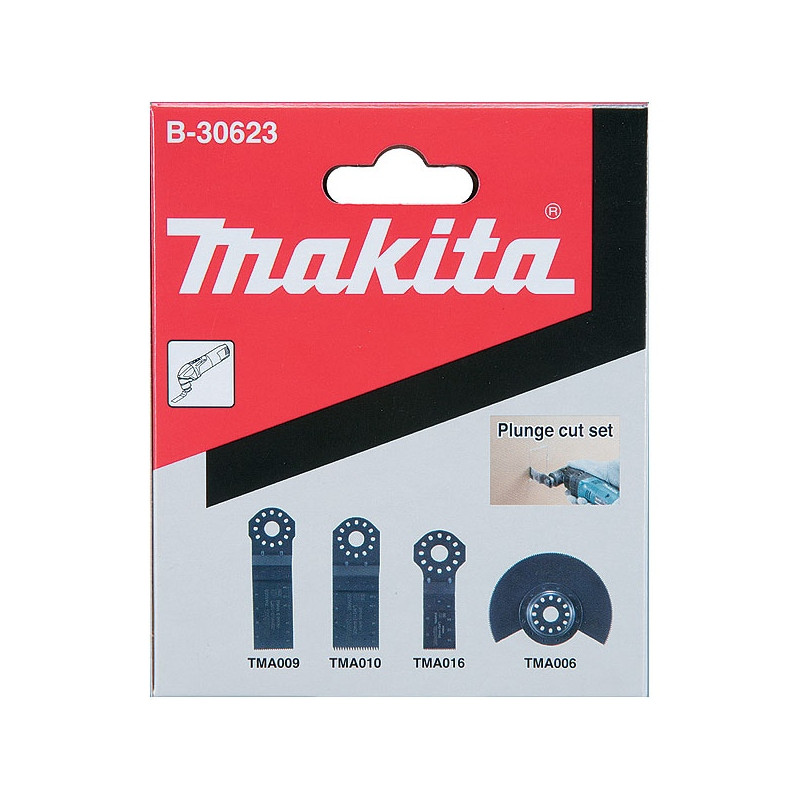 Makita B-30623 Ensemble 4 accessoires pour bois et métaux