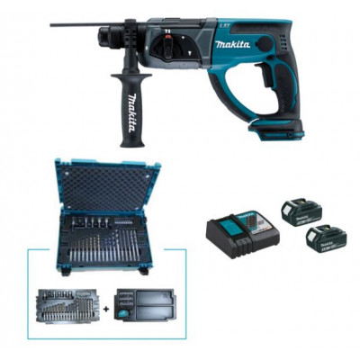 Perfo-burineur SDS-Plus 18 V Li-Ion 3 Ah 20 mm Makita | DHR202FJX5