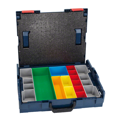 1600A001S2 Coffret de transport Bosch L-BOXX 102 + set de casiers inset box 13 pièces Professional outils Bosch Bleu