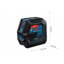 Laser lignes GLL 3-80 C + support BM1 et coffret L-BOXX Bosch Professional | 0601063R02