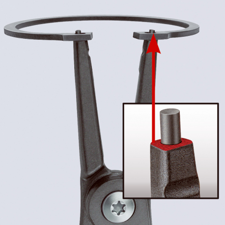 Pince de précision pour circlips extérieurs 180 mm KNIPEX | 49 11 A2