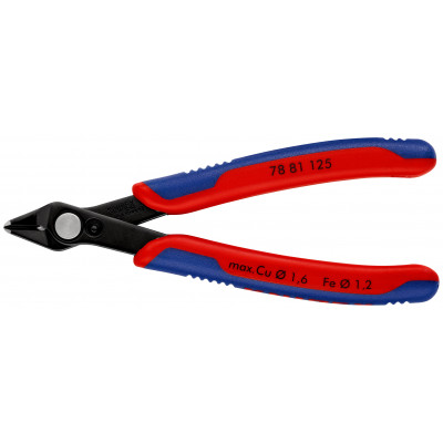 Electronic Super Knips® avec gaines bi-matière brunie 125 mm KNIPEX | 78 81 125