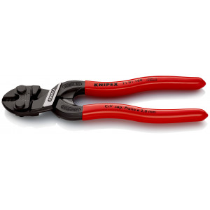 Coupe-boulons CoBolt® S compact gainées en plastique noire atramentisée 160 mm KNIPEX | 71 01 160