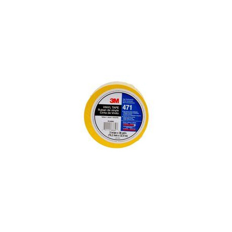 Ruban support vinyle jaune 471J50.12 3M France | 7100044646
