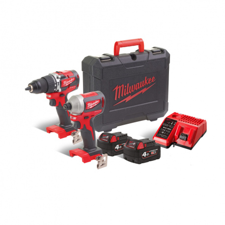 Powerpack 2 outils 18 volts brushless M18 CBLPP2A-402C Milwaukee | 4933464536