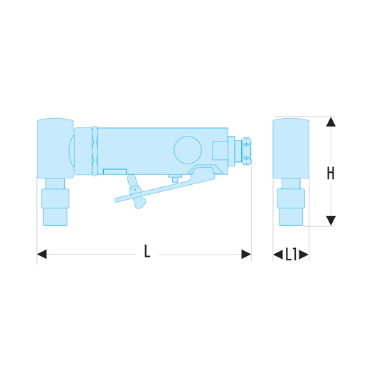 Diqueuse droite facom pneumatique