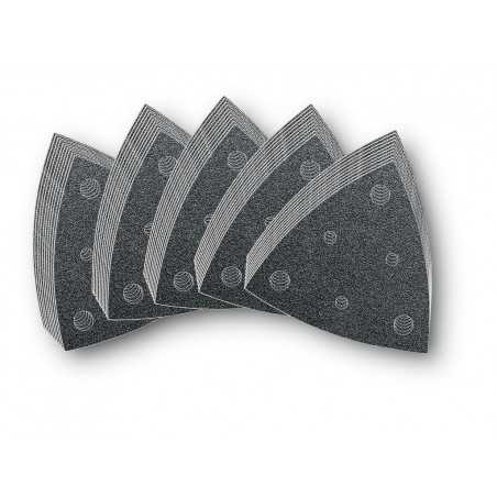 Set de feuilles abrasives triangulaires perforées - 10 x Grain 60, 80, 120, 180, 240 - Pack de 50 Fein | 63717109035