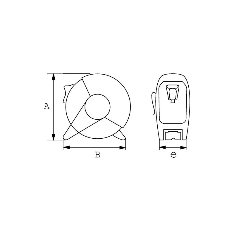Mesure bi-matière 10m x 25mm SAM | UB-1025NZ