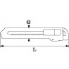 Cutter lame 18mm SAM | 378-30Z