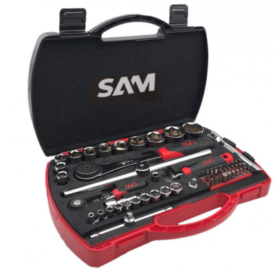 Coffret douilles 1/4" et 1/2" SAM | 75-SHR60Z