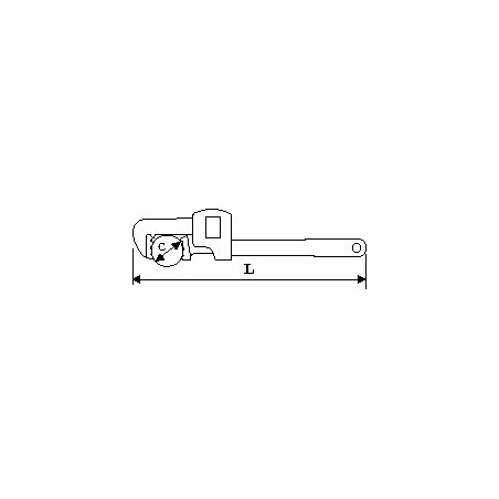 Clé stillson 18" SAM | 632-18Z