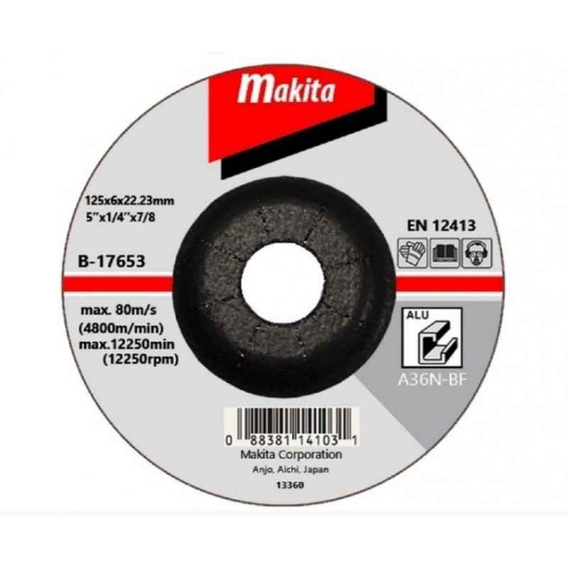 Makita B-17653 Meules à ébarber pour aluminium, pour meuleuses d'angle
