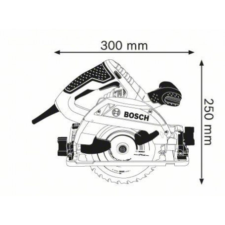 0601682103 Scie circulaire Bosch GKS 55+ GCE Professional outils Bosch Bleu