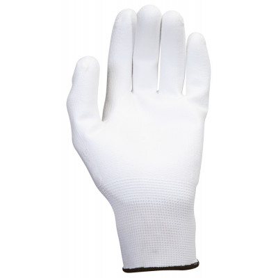 Gants microfibres blancs, T.10, 12 paires KSTools | 310.0315