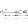 Tournevis INOX Fente, 3mm - L. 75 mm KSTools | 153.1002