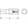 Boite de 5 embouts de vissage 4 pans, L.25 mm - 1/4'' -  00 KSTools | 911.7884