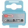 Boite de 5 embouts de vissage INOX TORX 1/4" - L.25mm, T10 KSTools | 910.2312