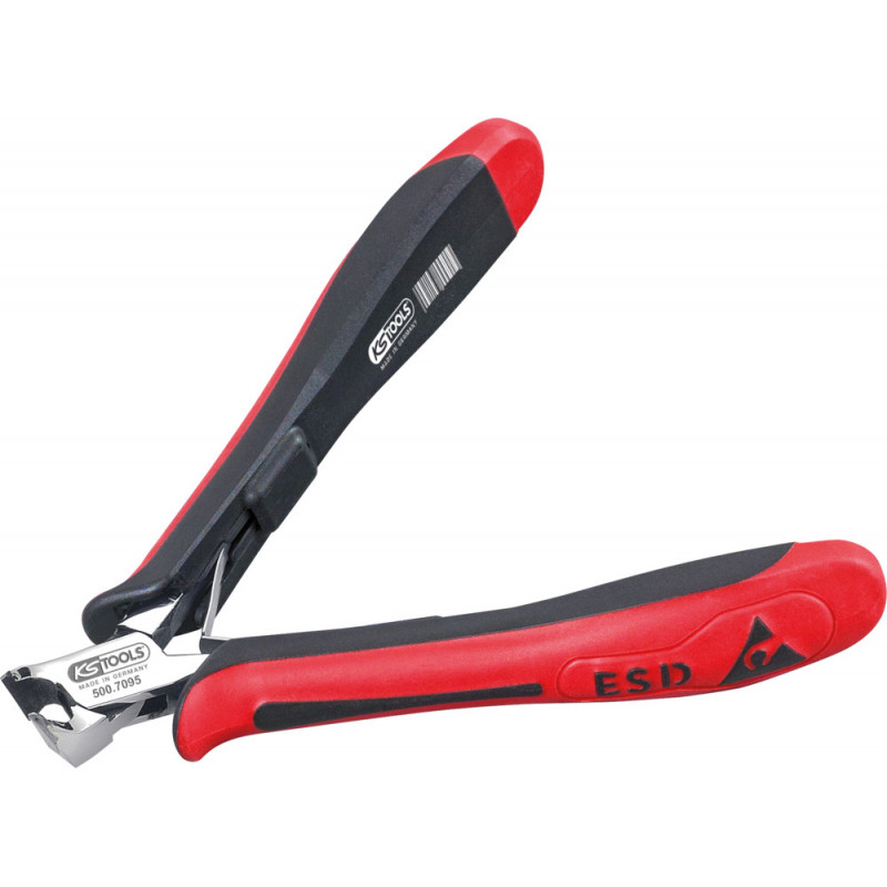 Pince ESD coupante frontale avec becs finement biseautés, 120 mm KSTools | 500.7095