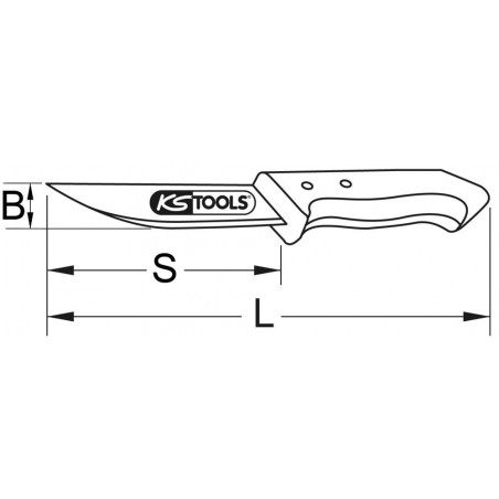Couteau INOX, 250mm KSTools | 964.3002