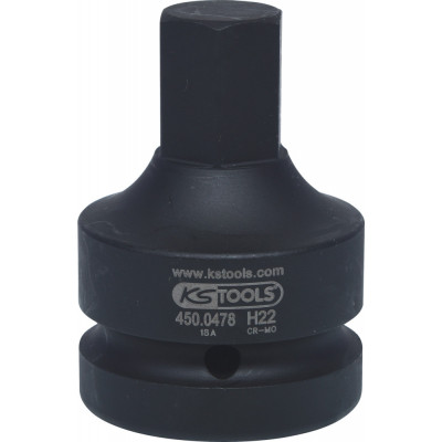Douille tournevis à chocs 6 pans 1'', 22 mm KSTools | 450.0478